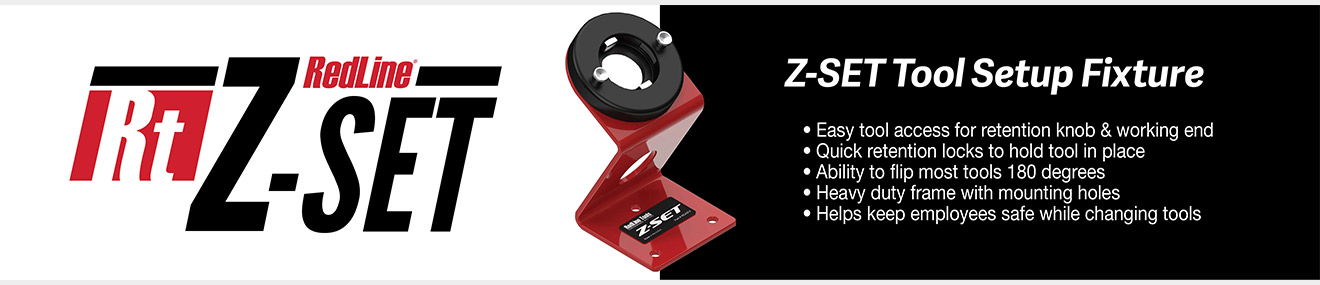 Banner image of the RedLine Z-SET tool setup fixture for easy access and improved worker safety.