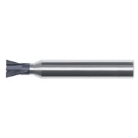 Solid Carbide Dovetail Cutter, 3/8 (.3750) Diameter 15° Angle Per Side