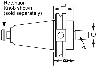 CAT40 flange