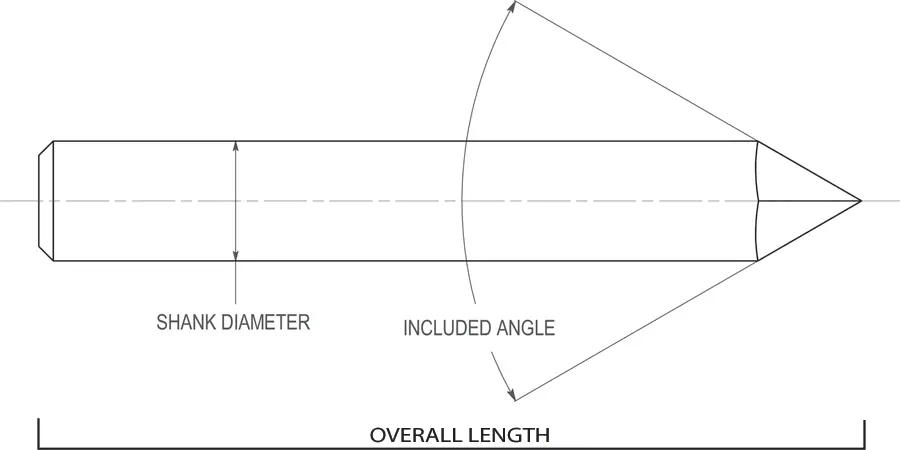 Carbide Chisel Style Engraving Tools