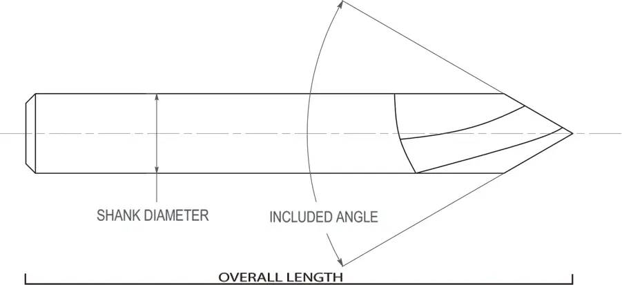 Carbide Spiral Flute Engraving Tools