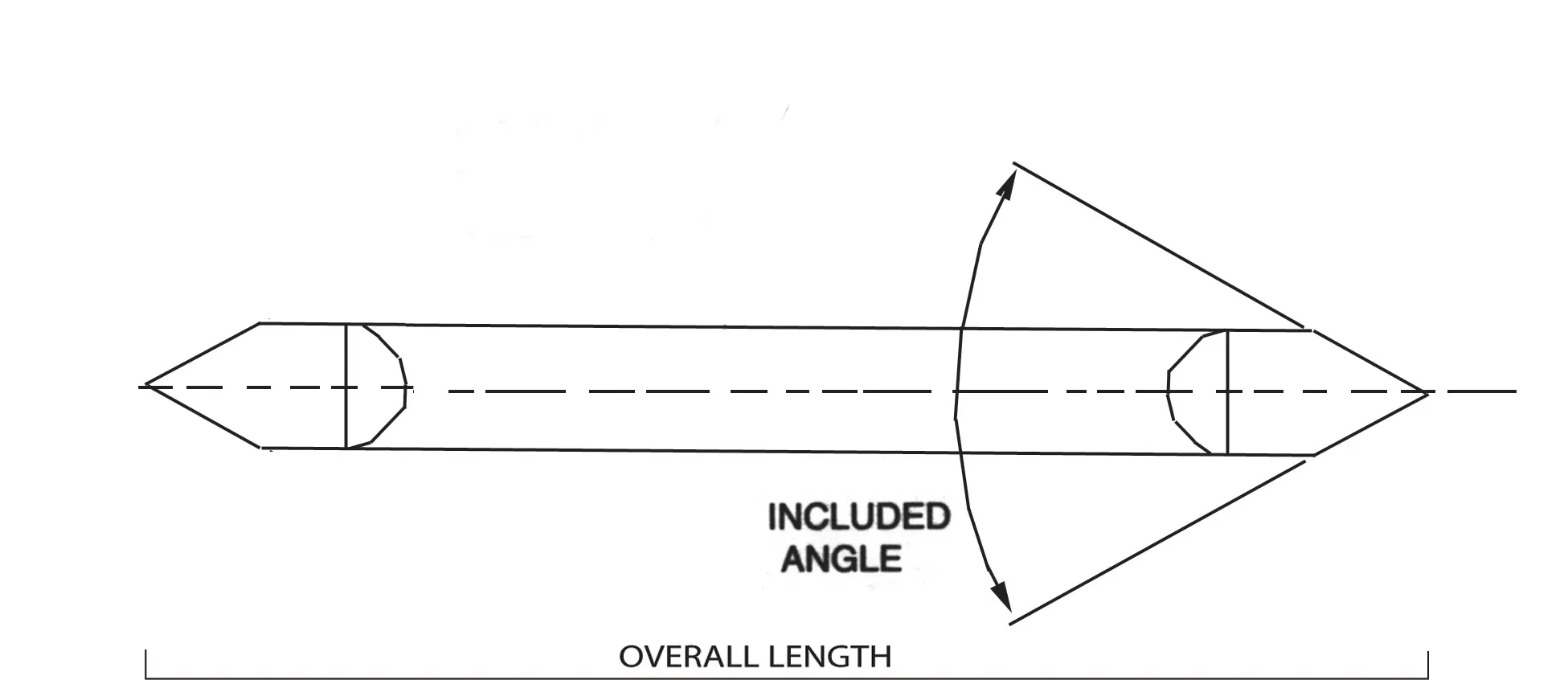 Carbide Standard Point Double-End Engraving Tools